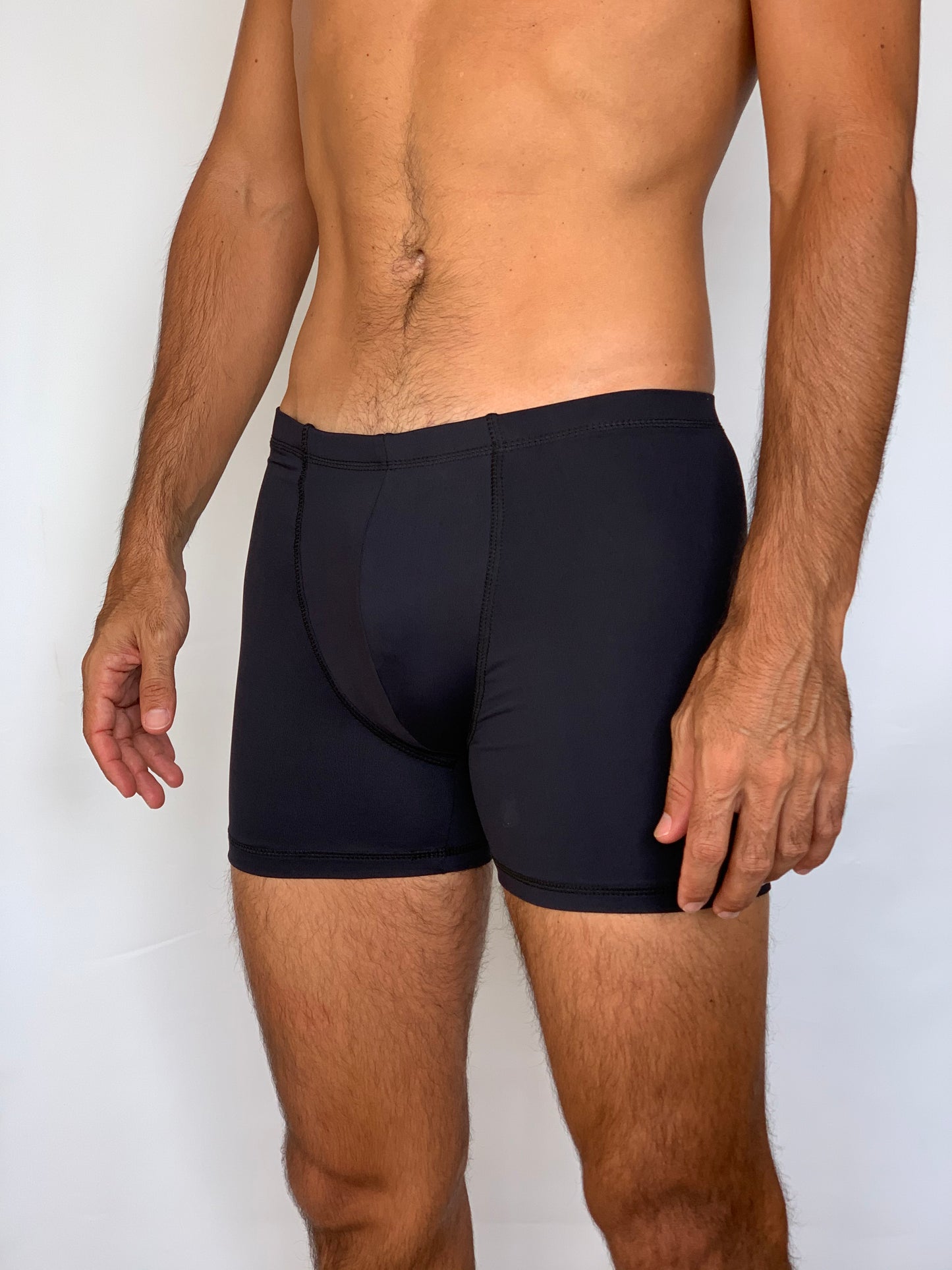 Black Yoga Shorts for Men