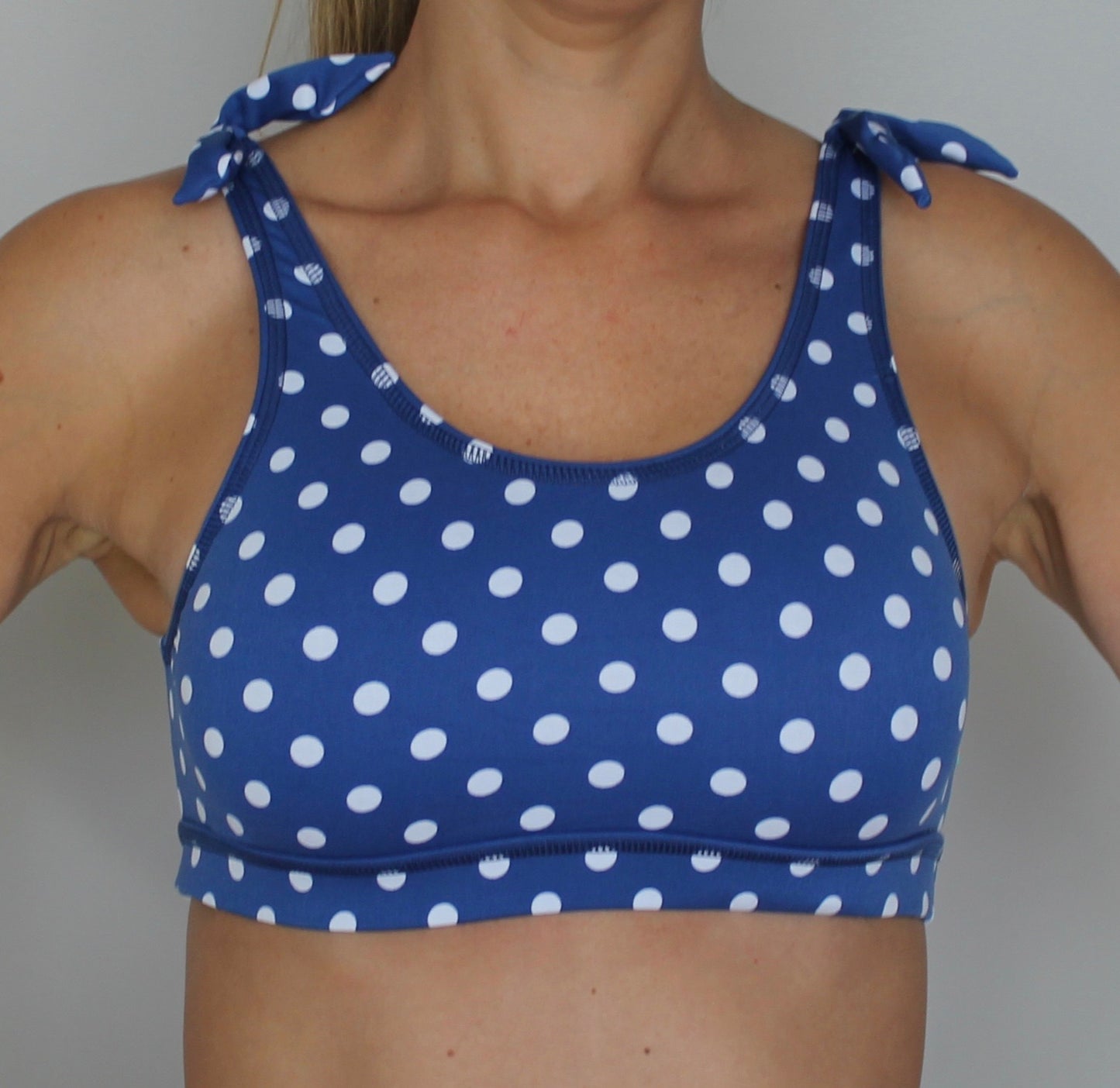 ENERGY BRA Blue Polka Dots