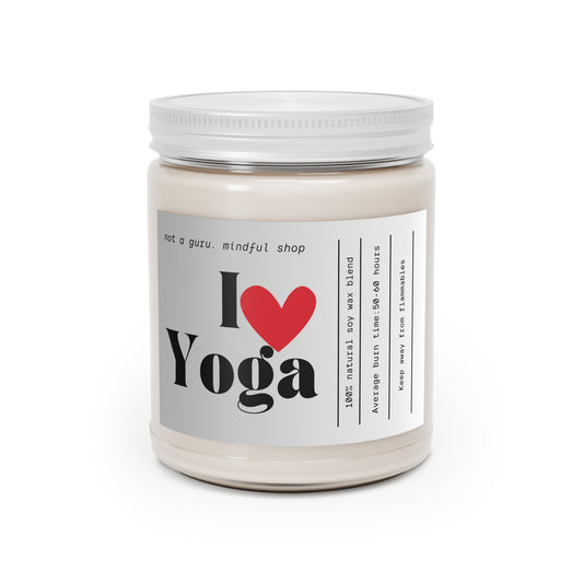 I LOVE Yoga Scented Candles