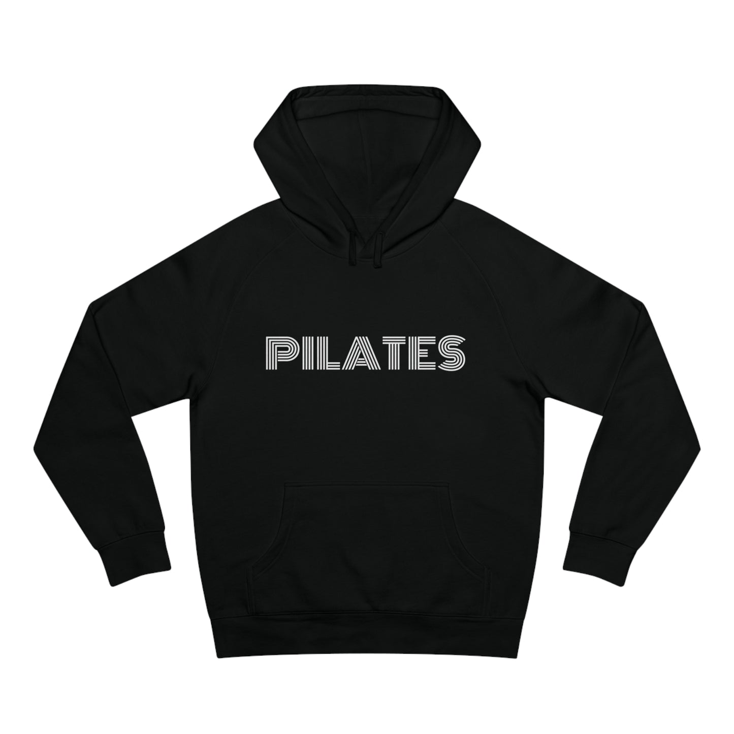 Retro Pilates Black Hoodies