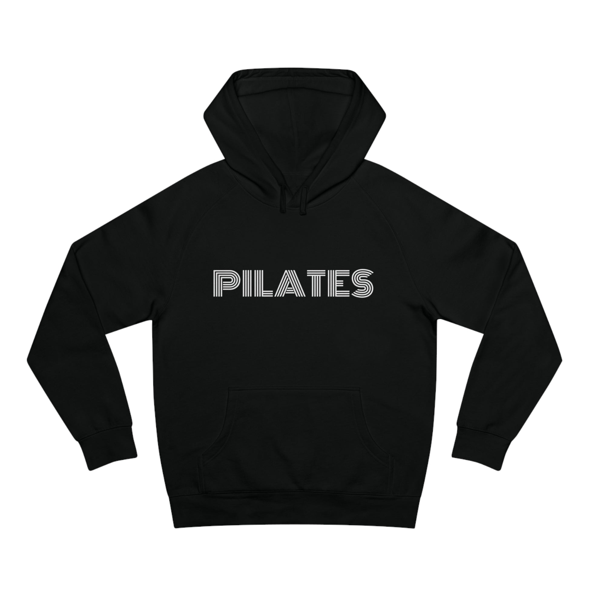 Retro Pilates Black Hoodies