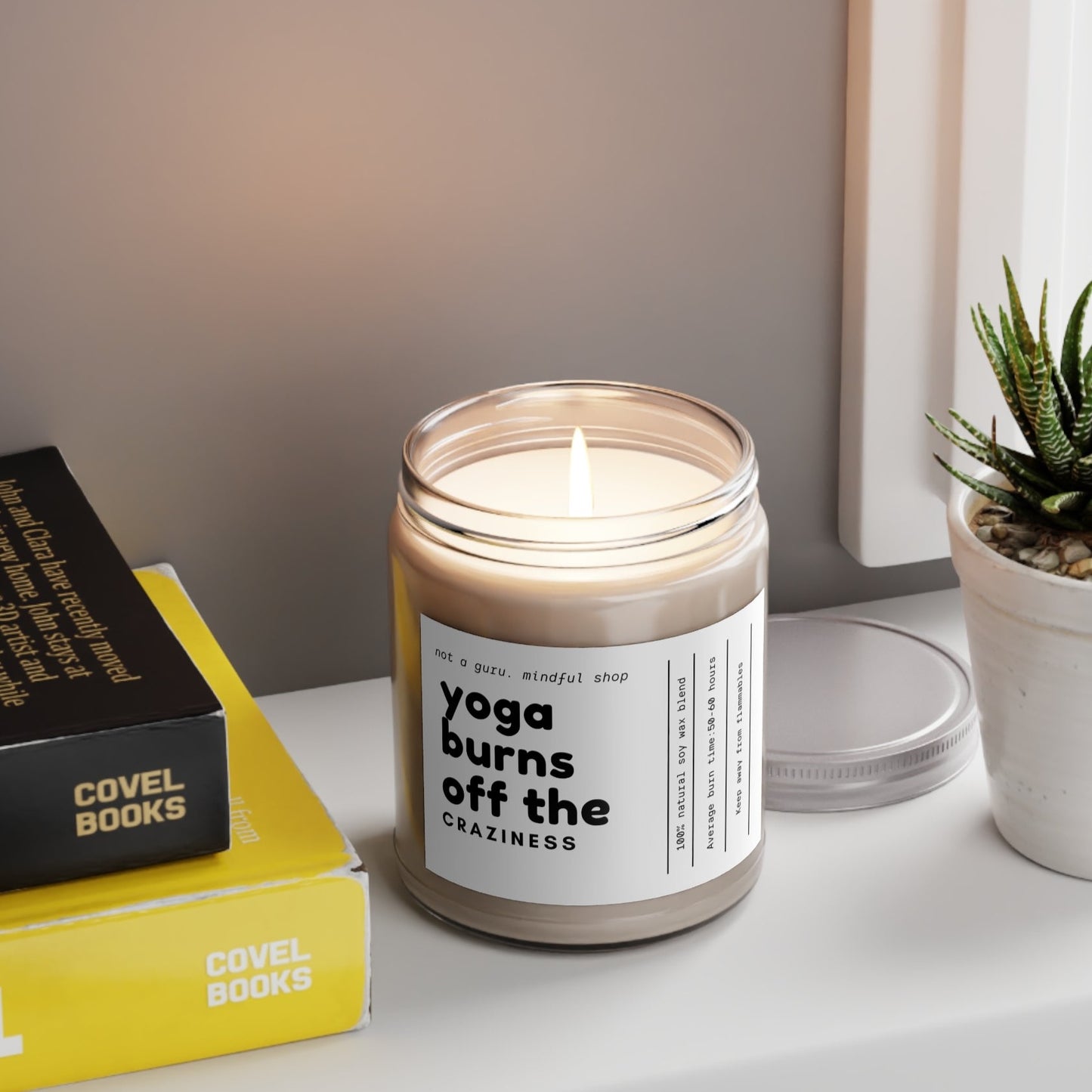 Yoga Burns Off the Craziness Scented Candles