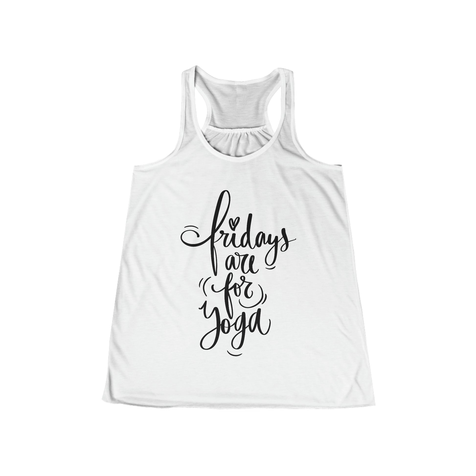 Fridays Are For Yoga White Tank Top