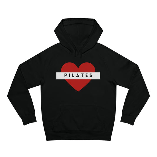 Pilates Heart Black Hoodies