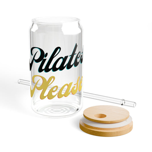 Pilates Please Sipper Glass