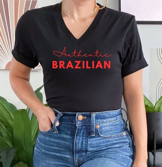 Authentic Brazilian V-Neck Brazilian T-shirt