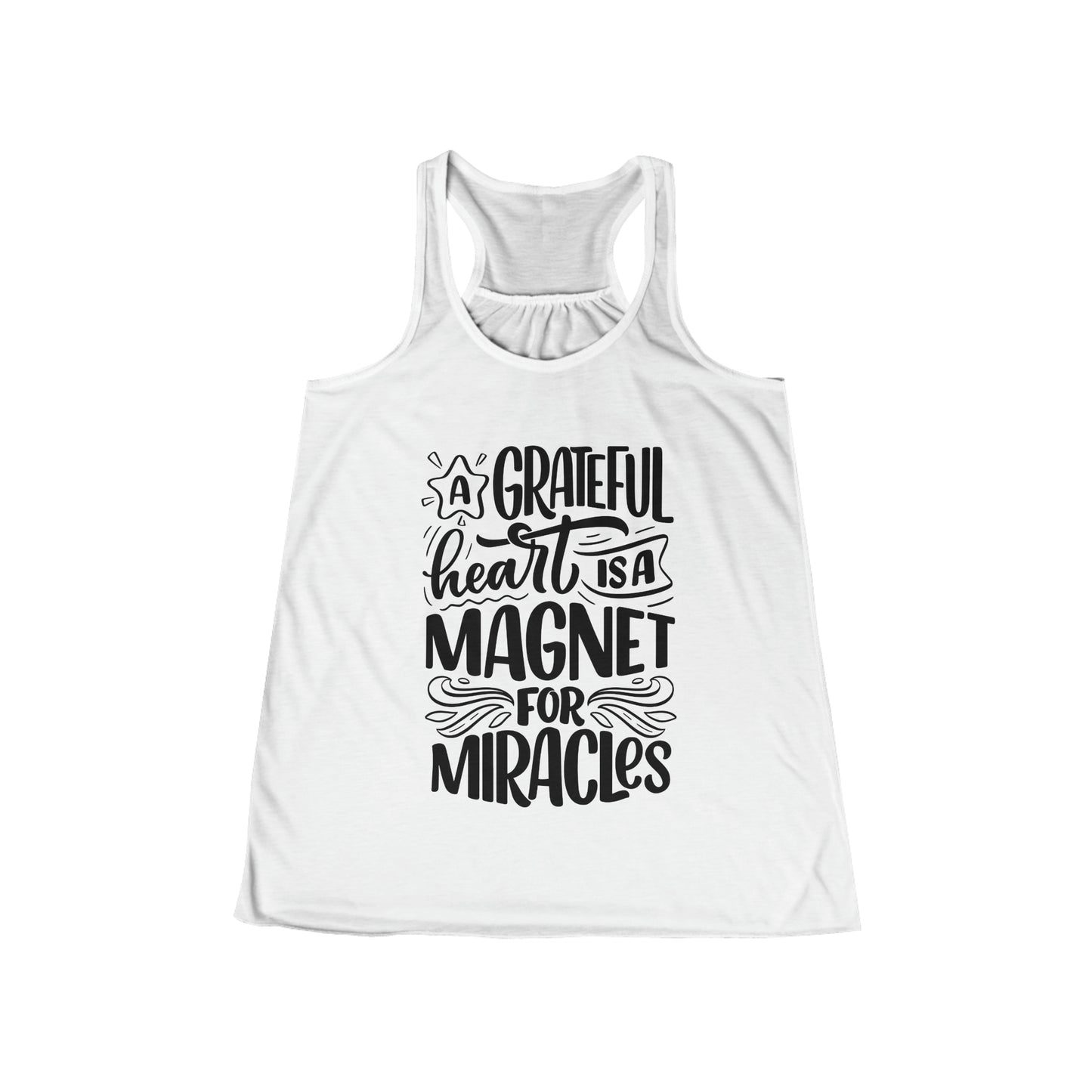 A Grateful Heart is a Magnet for Miracles Tank Tops