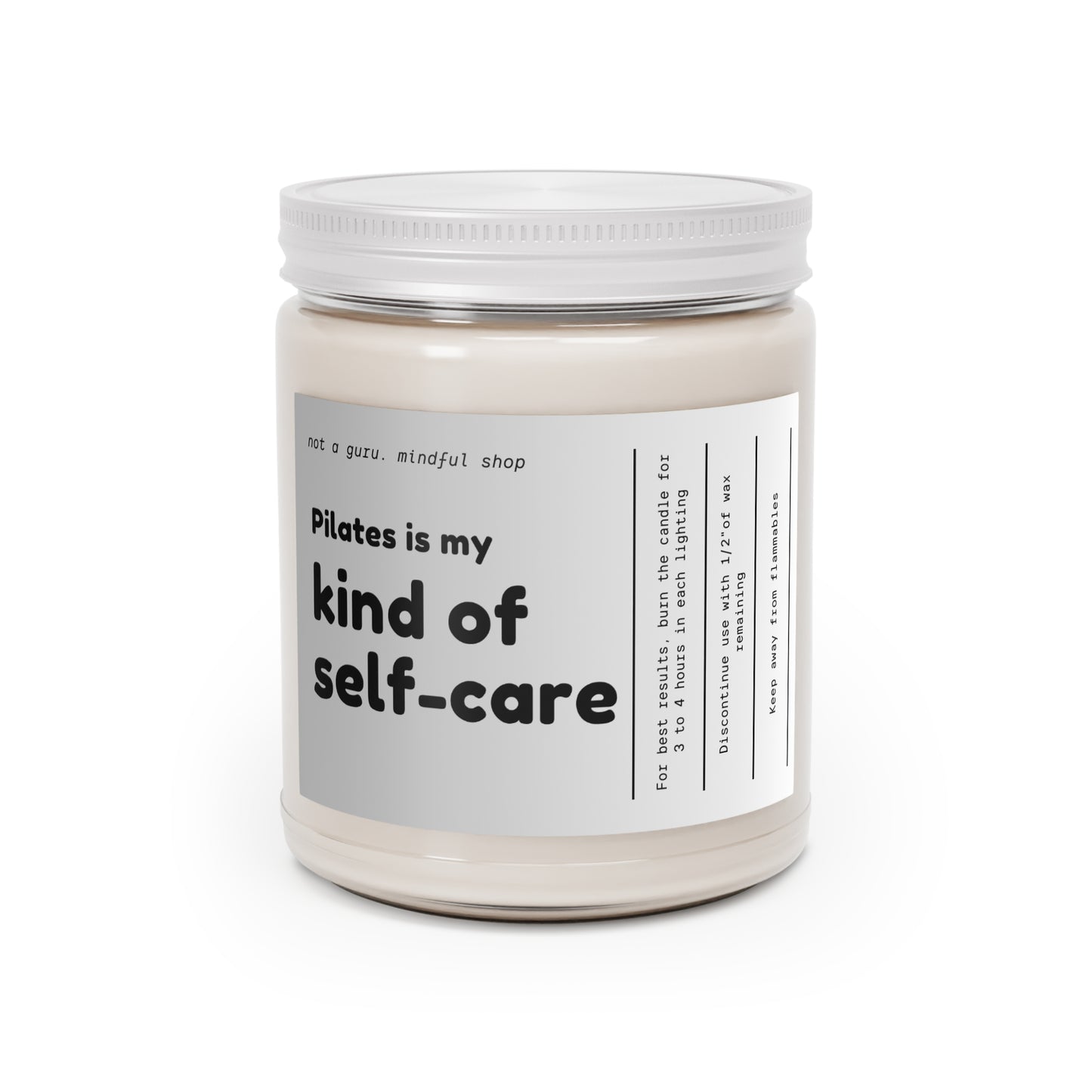 Pilates is My Kind of Self-Care Instructor Scented Candles