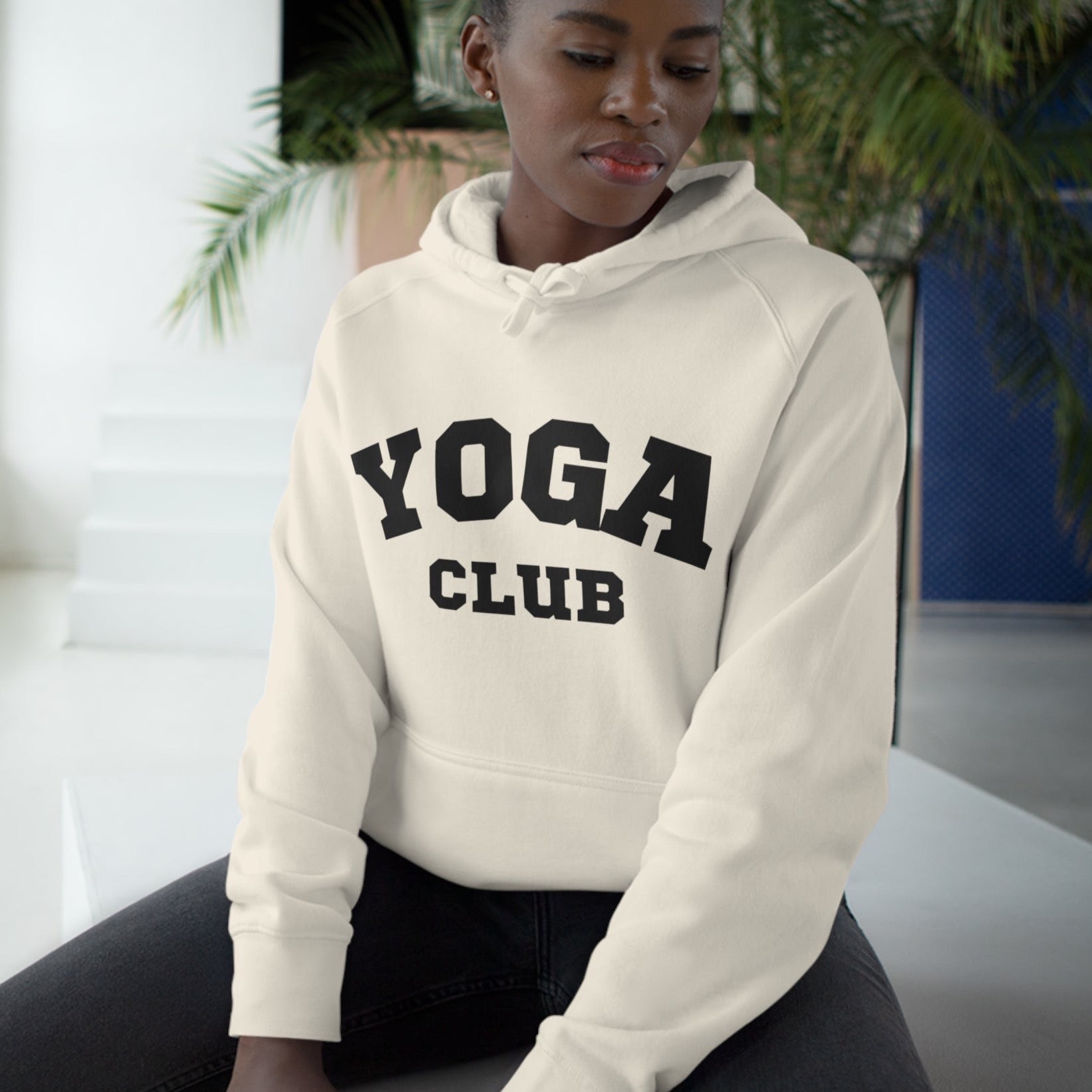 Yoga Club Unisex Ecru Hoodies