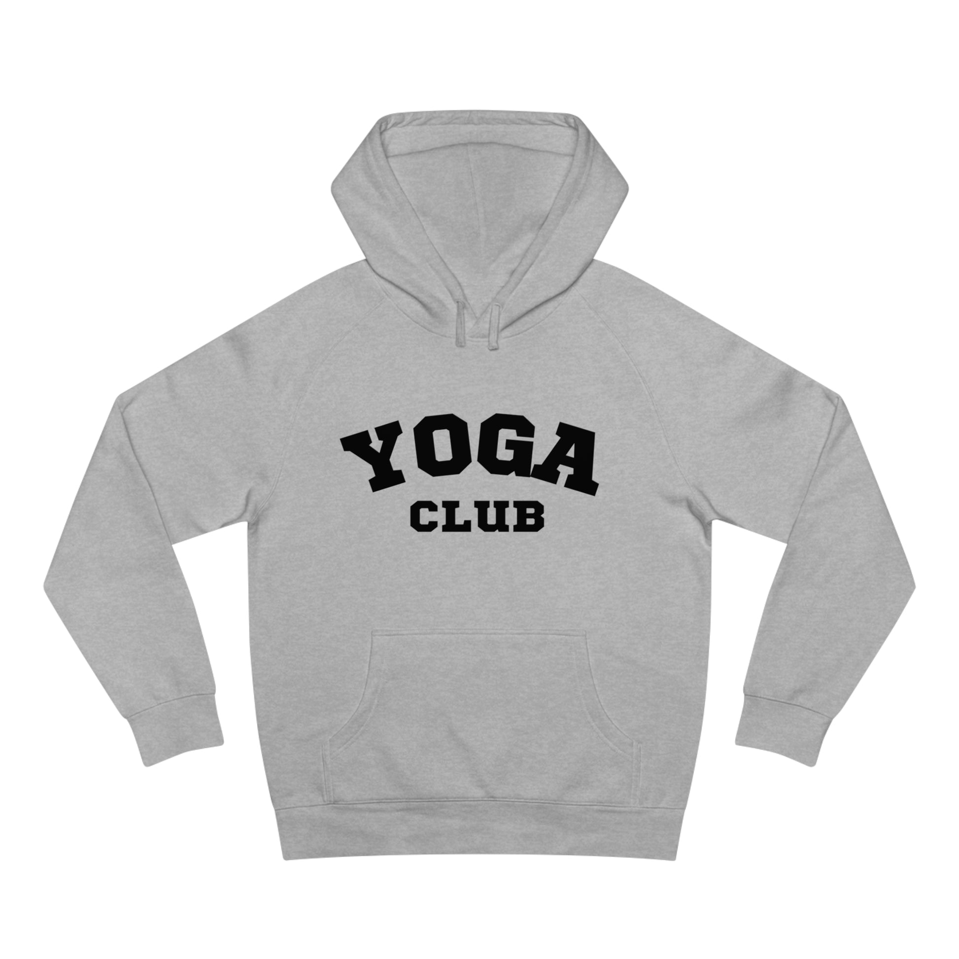 Yoga Club Unisex Gray Hoodies