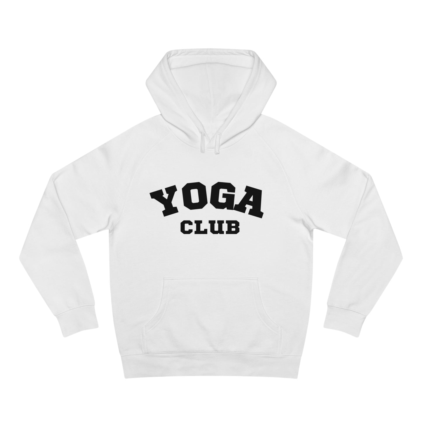 Yoga Club Unisex White Hoodies