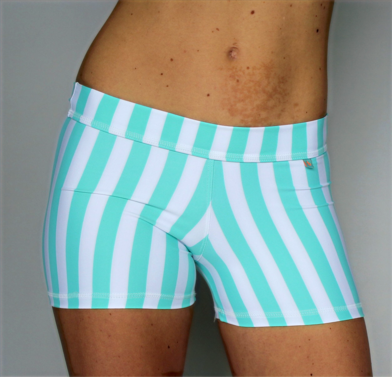 teal runner shorts