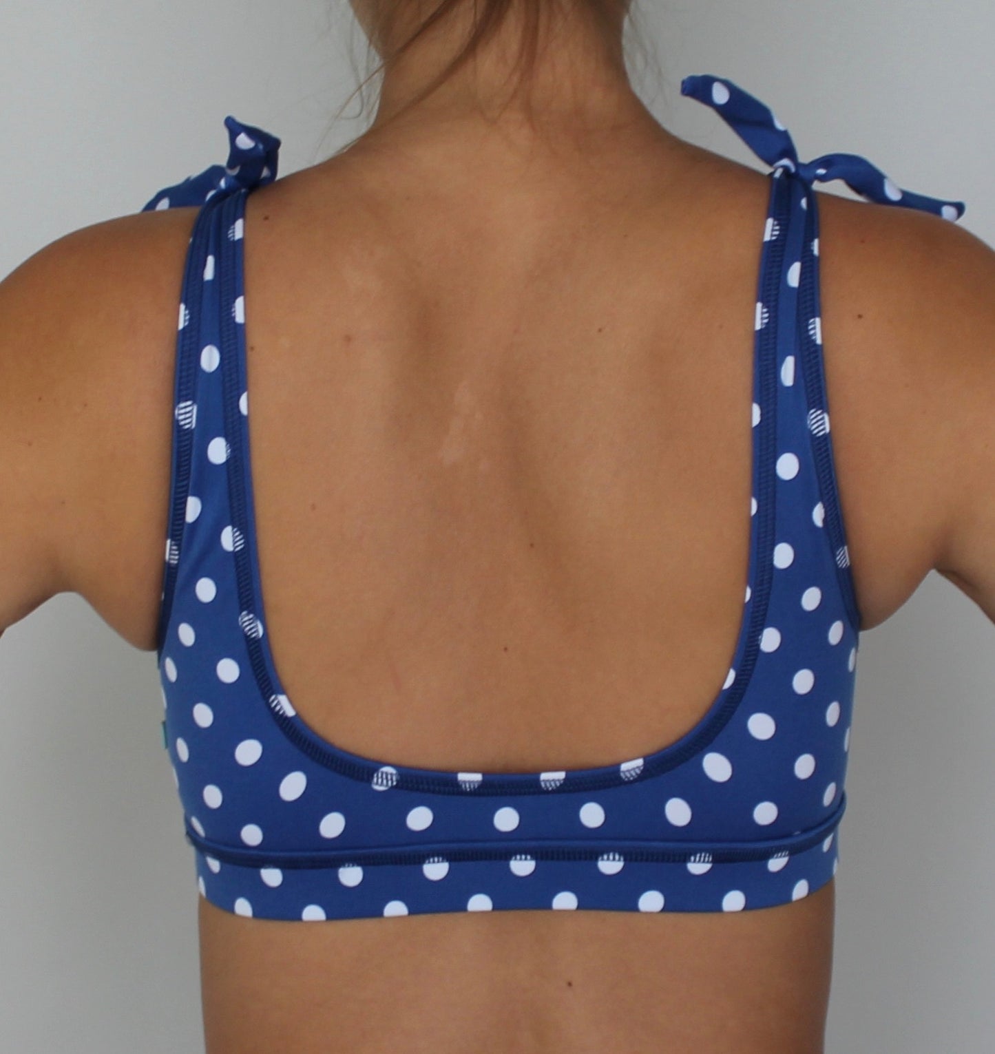 ENERGY BRA Blue Polka Dots