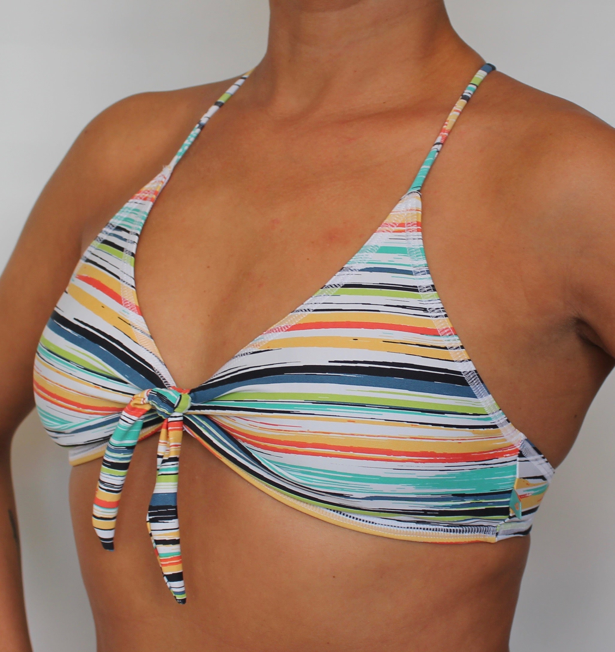 BIKINI TOP Malu Colorful Striped Bikini Top for Swimming or Hot